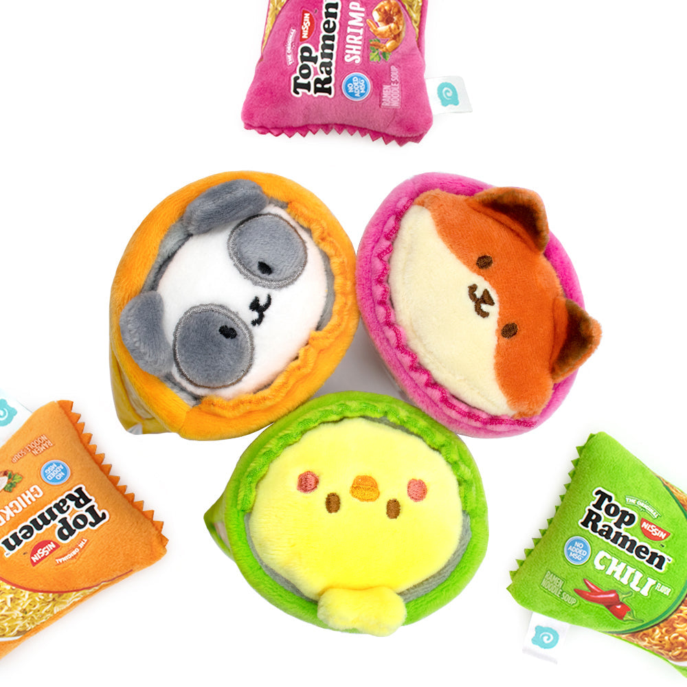 [2-in-1] Anirollz x Cup Noodles | 2pcs Plush Gift Set : Foxiroll