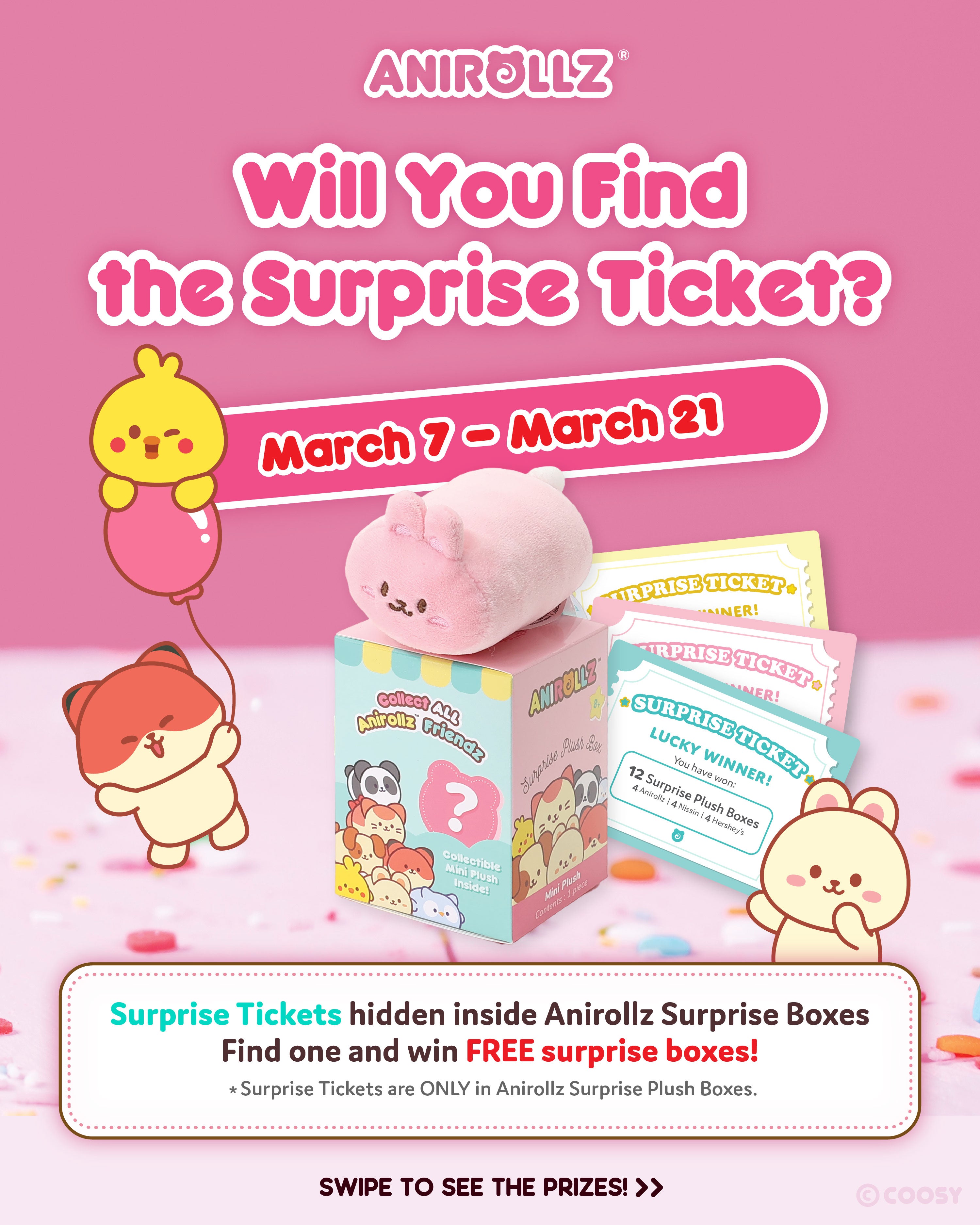 Will You Find the Surprise Ticket? (3/7/25-3/21/25)