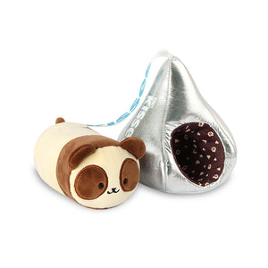 Anirollz x Kisses 6" Small Blanket Plush Pandaroll