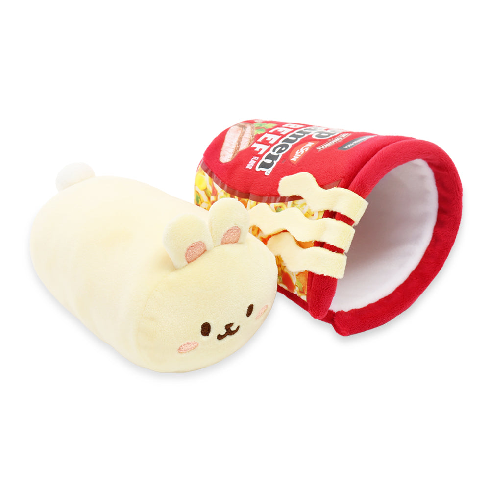 
            
                Load image into Gallery viewer, Anirollz x Top Ramen Cup | Beef Flavor Bunniroll 6&amp;quot; Small Outfitz Plush
            
        
