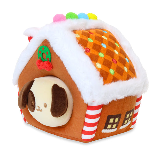 Gingerbread House Puppiroll Outfitz Plush