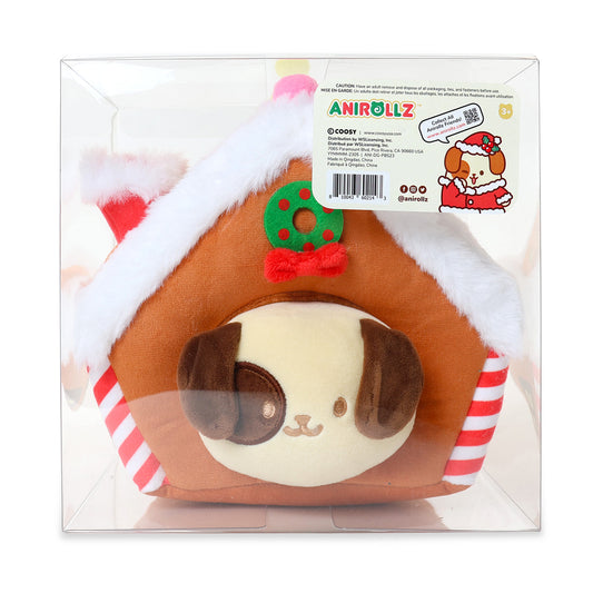 Gingerbread House Puppiroll Outfitz Plush