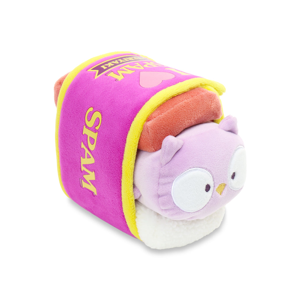 Anirollz x SPAM® Brand | Teriyaki Lavender Owlyroll 6” Small Blanket Plush