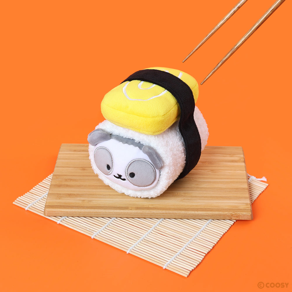 
            
                Load image into Gallery viewer, Sushi-rollz Pandaroll 6” Small Blanket Plush
            
        