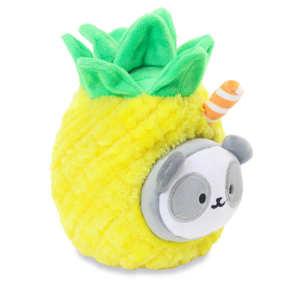 Aloha Pineapple Juice Pandaroll 6” Small Outfitz Plush