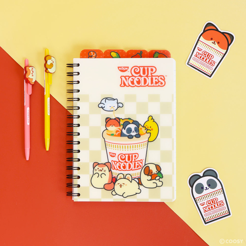 [Gift Set] Anirollz Cup Noodles Index Notebook Stationery Set