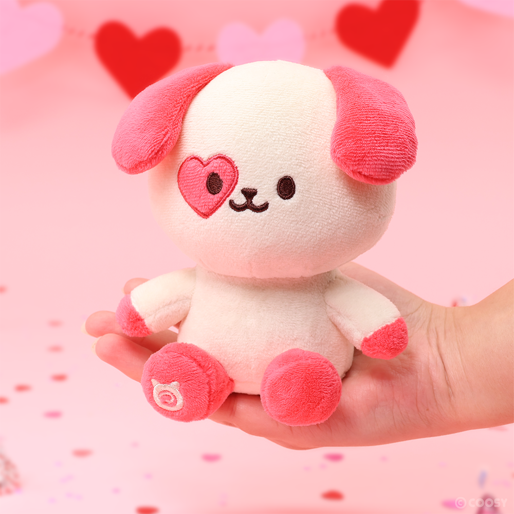 Limited Edition Heart Eye Puppiroll Small Sitting Plush