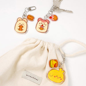 Kittiroll Acrylic Keyring : Classic