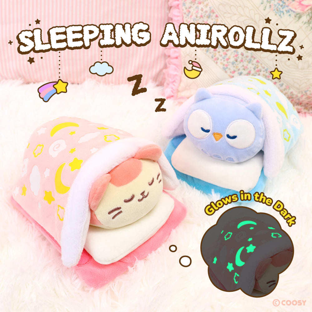 AniRollz anirollz 6 official stuffed animal plush cream pie bakery toy, soft, squishy, warm, cute, comfort, safe