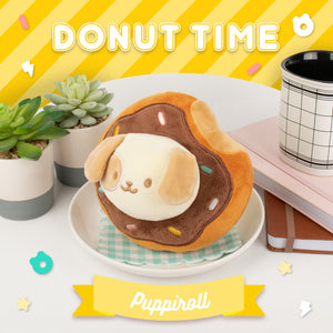 
            
                Load image into Gallery viewer, Anirollz 6” Donut Blanket Plush Puppiroll
            
        