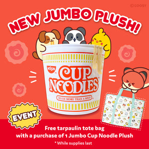 Anirollz x Cup Noodles | Bunniroll 20” Jumbo Plush