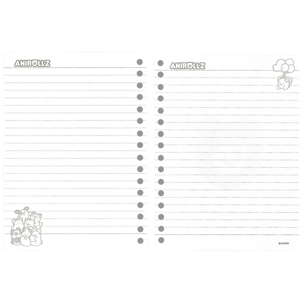 [Gift Set] Anirollz Pink Index Notebook Stationery Set