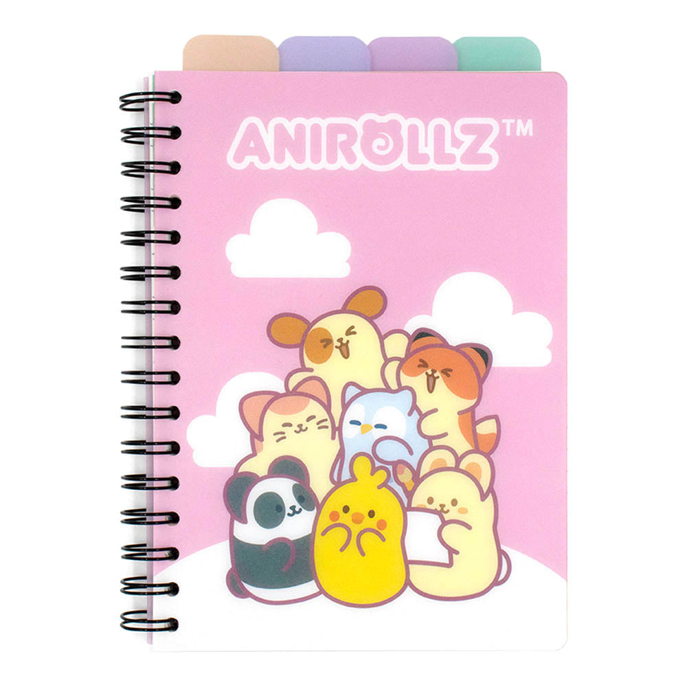 Hello Anirollz Detachable Index Notebook Pink