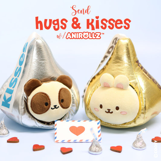 Almond Kisses Bunniroll Small Outfitz Plush