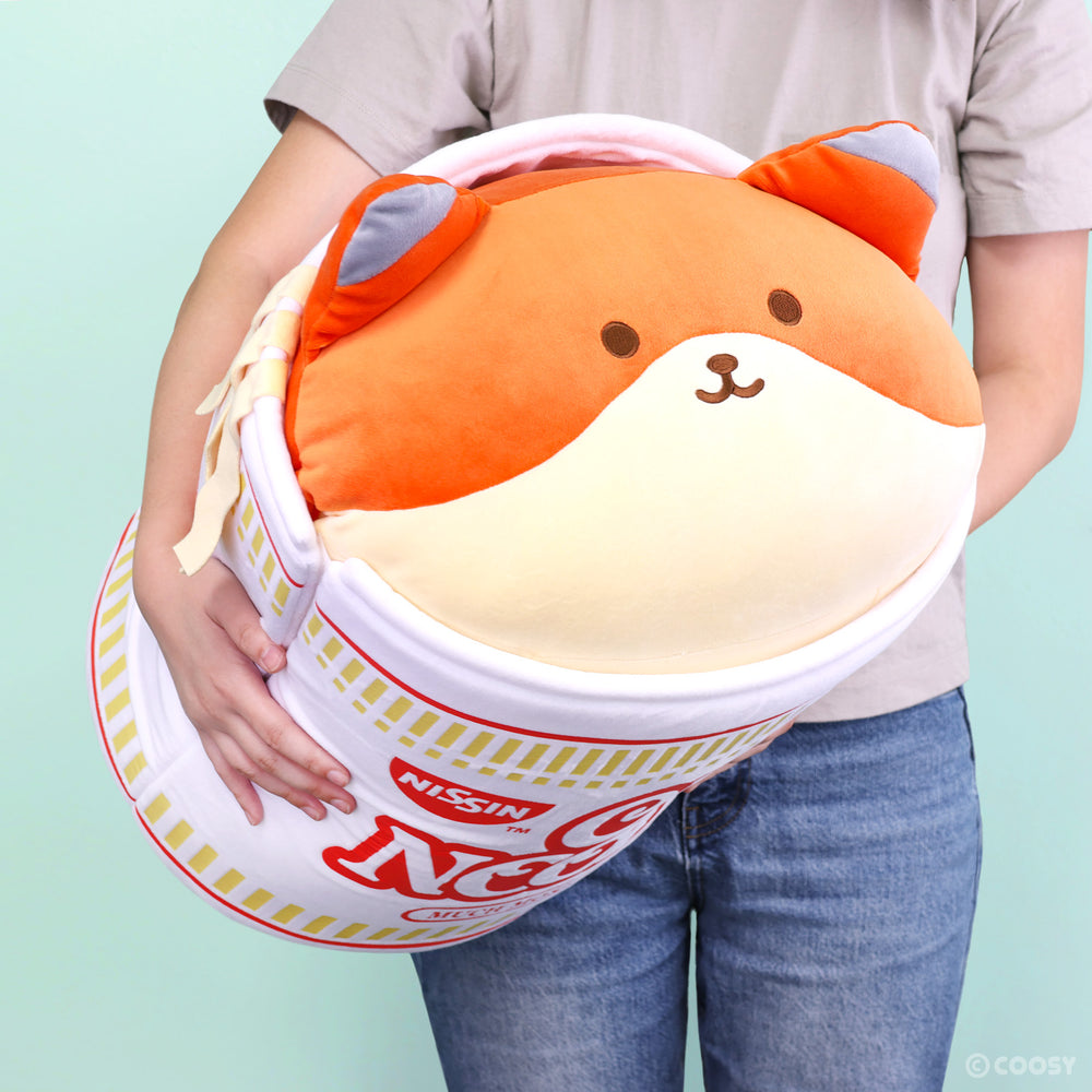 
            
                Load image into Gallery viewer, Anirollz x Cup Noodles | Puppiroll 20” Jumbo Blanket Plush
            
        