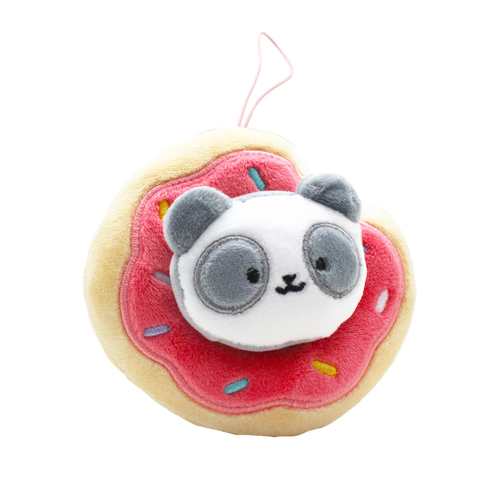 Anirollz 4" Donut Pandaroll Plush Keychain