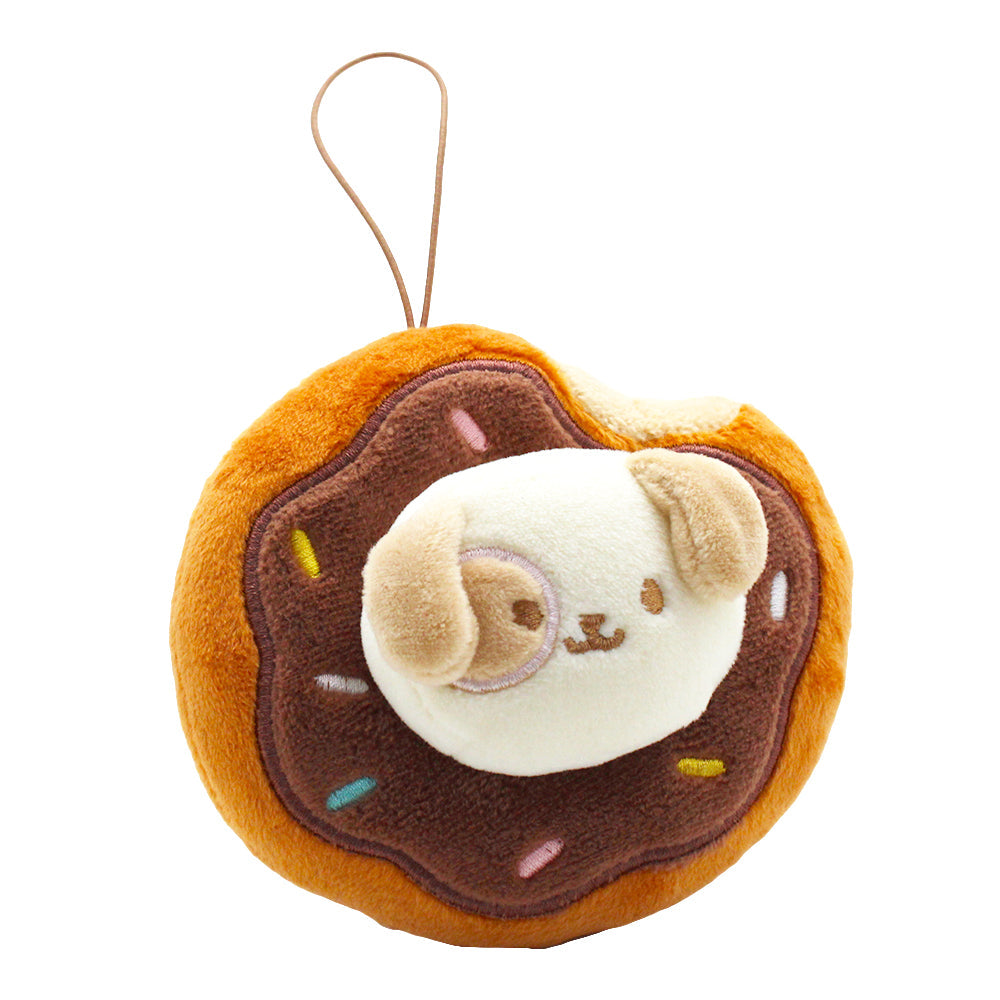 Anirollz Mini Plush Bunny Hot Dog Keychain Ornament Bunniroll 3