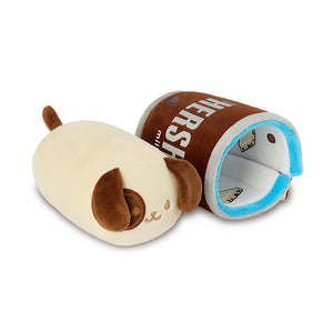 
            
                Load image into Gallery viewer, Anirollz x Hershey&amp;#39;s 6&amp;quot; Small Blanket Reversible Plush Puppiroll
            
        