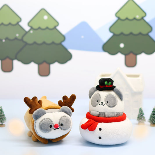 Anirollz Pandaroll Snowman Plush