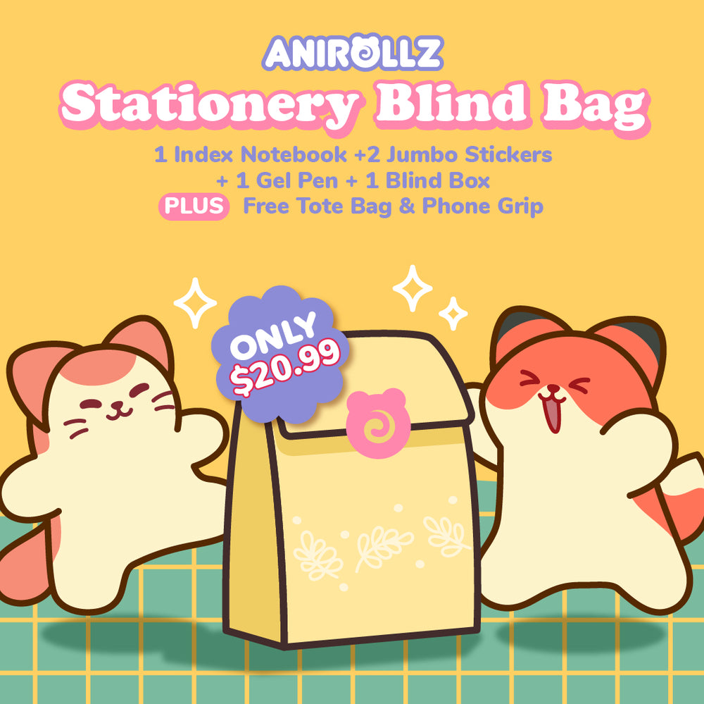 
            
                Load image into Gallery viewer, Anirollz Surprise Blind Bag (Stationery)
            
        