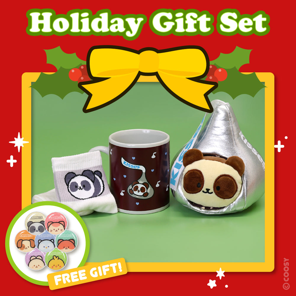 [4-in-1 Holiday Gift Set] Anirollz x Kisses Pandaroll