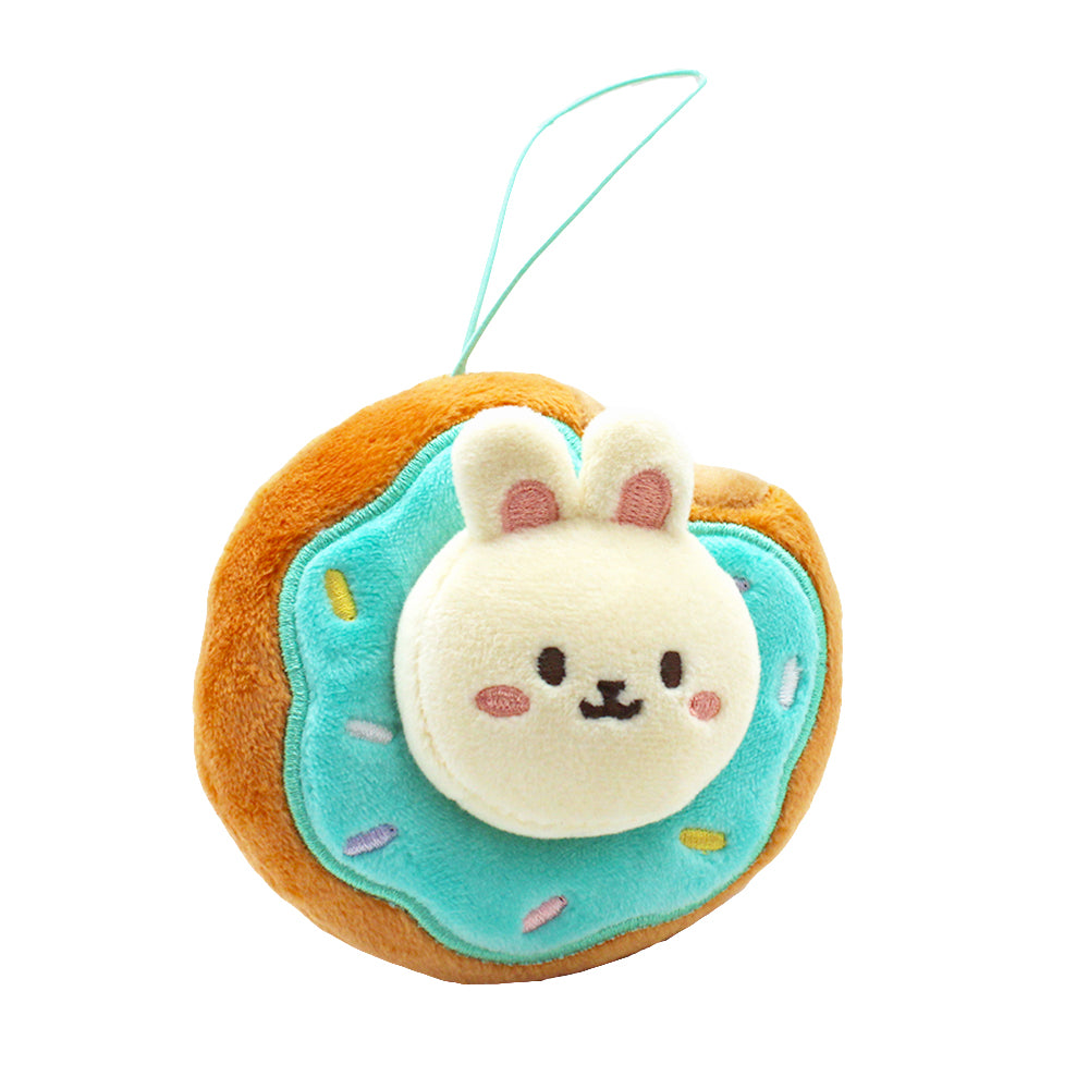 [2-in-1] Anirollz Donut Plush & Keychain Gift Set Bunniroll